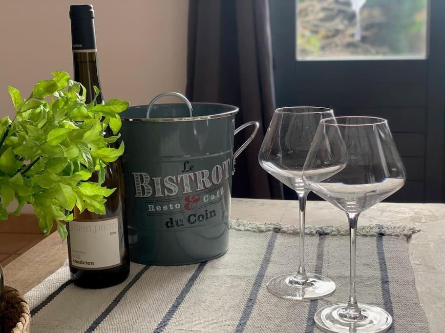 Apartmán Les Loges De Bacchus L'Epicurieux Chonas-lʼAmballan Exteriér fotografie